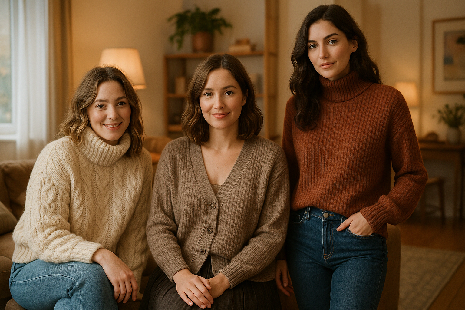 Women's Sweaters and Cozy Knitwear Collection featuring stylish knitwear, cardigans, and comfortable pullovers
