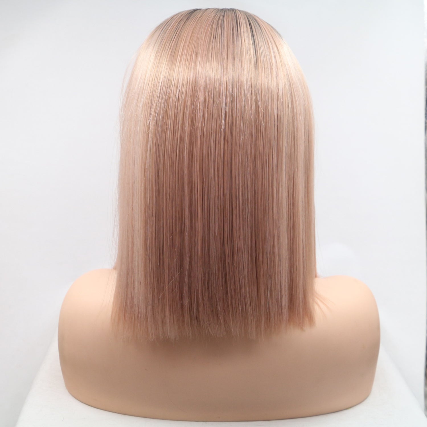 13*3" Lace Front Wigs Synthetic Mid-length Straight 12" 130% Density - Fashions Envy