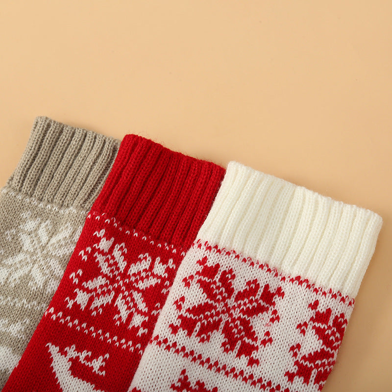 Christmas Knitted Socks - Over The Knee Long Stockings
