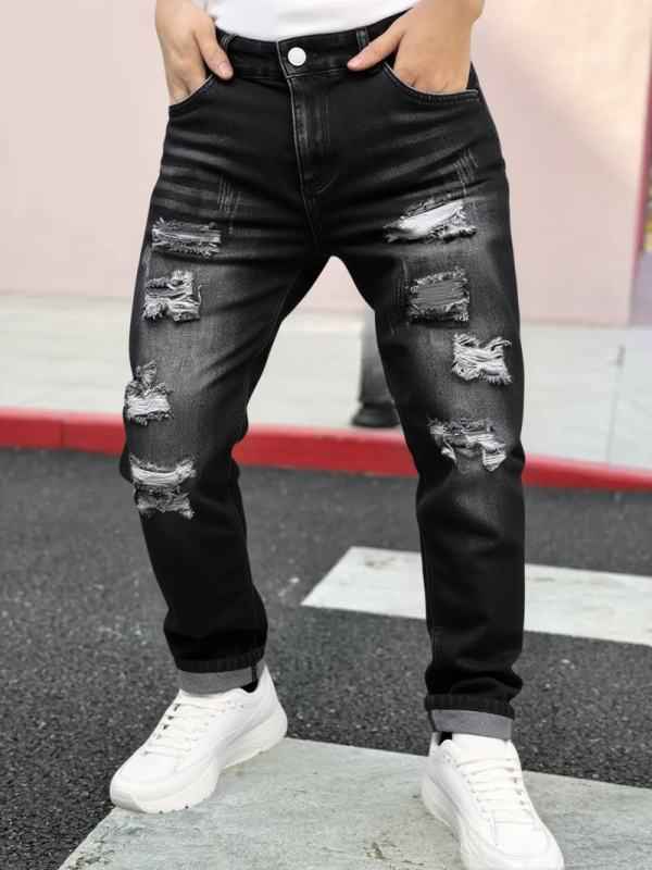 Shanxi Stretchy Slim Straight Pants