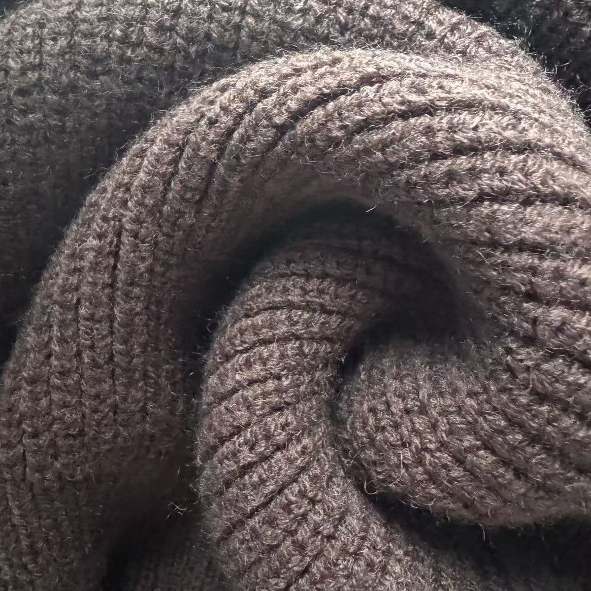 Off-Shoulder Knit Sweater - Wide Ribbed Waist Pullover