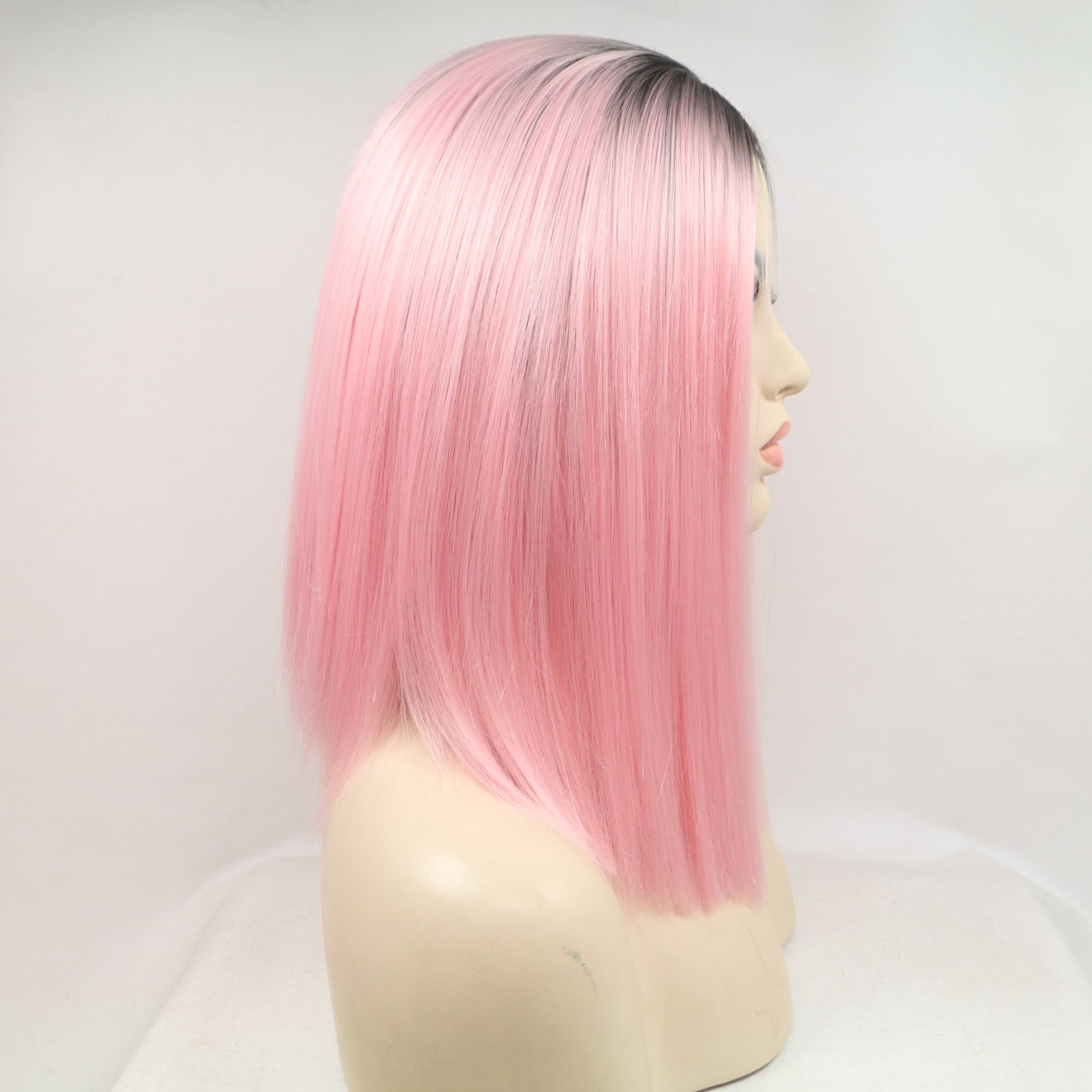 13*3" Lace Front Wigs Synthetic Mid-length Straight 12" 130% Density - Fashions Envy