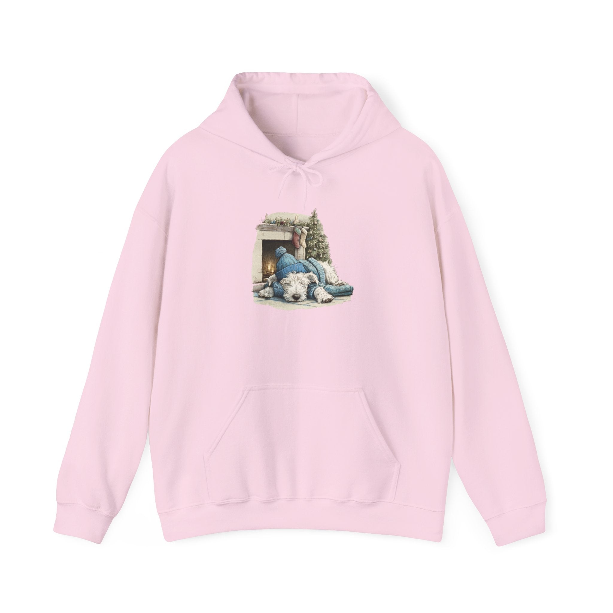 Fireplace Pup Hoodie - Cozy Christmas Dog Sweatshirt