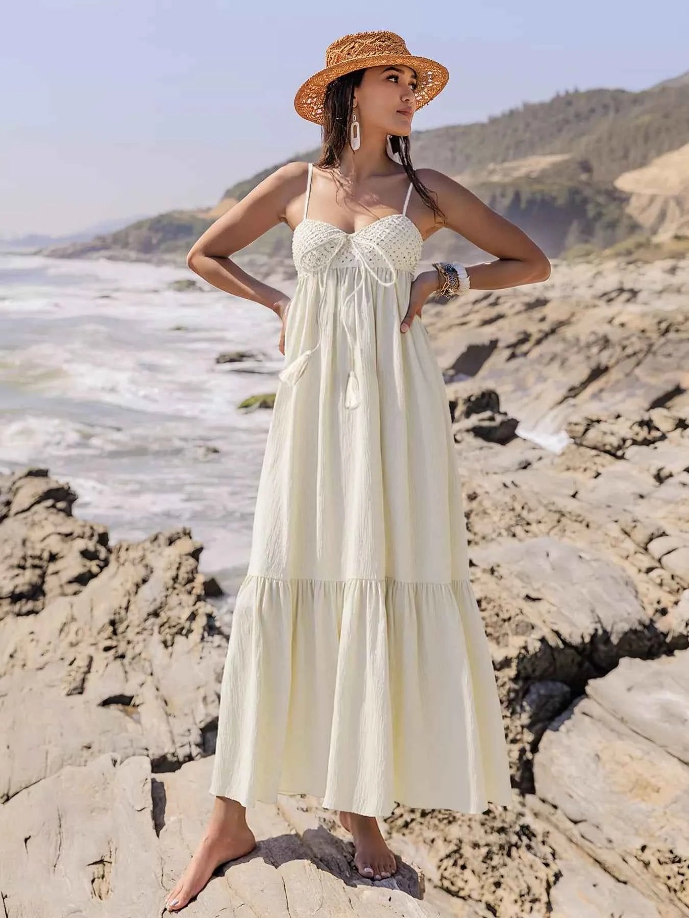 Sweetheart Neck Spaghetti Strap Dress