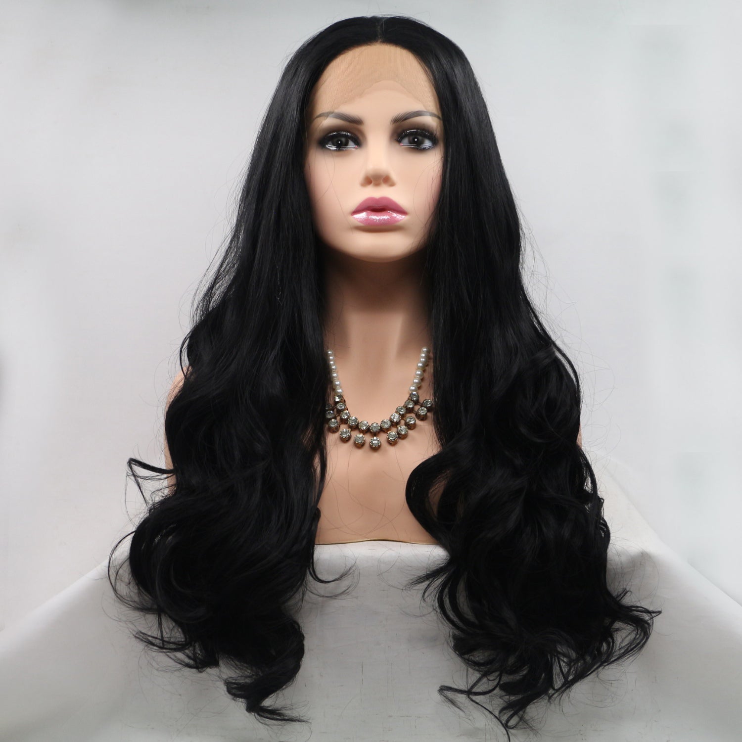 13*3" Lace Front Wigs Synthetic Long Wavy 24" 130% Density - Fashions Envy