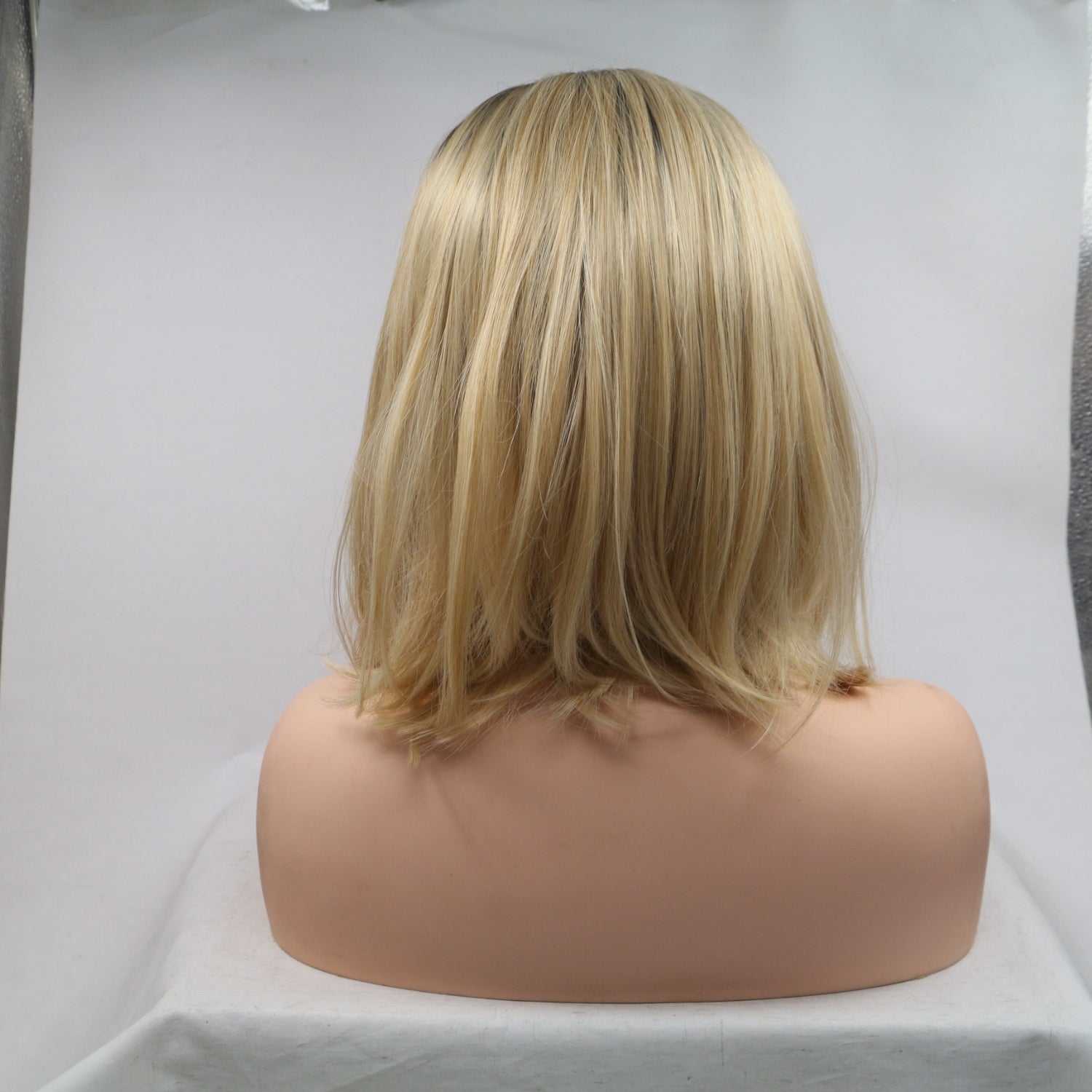 13*3" Lace Front Wigs Synthetic Mid-length Straight 12" 130% Density - Fashions Envy