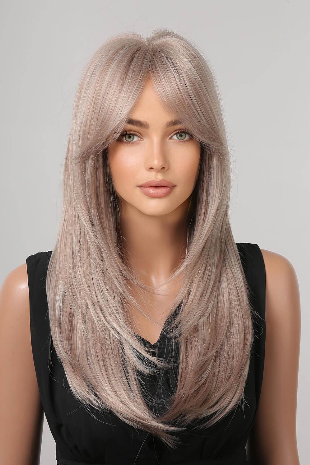 13*1" Full-Machine Wigs Synthetic Long Straight 22" - Fashions Envy