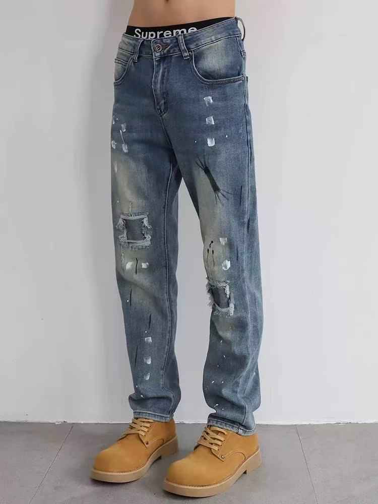 Stretchy Slim Straight Pants