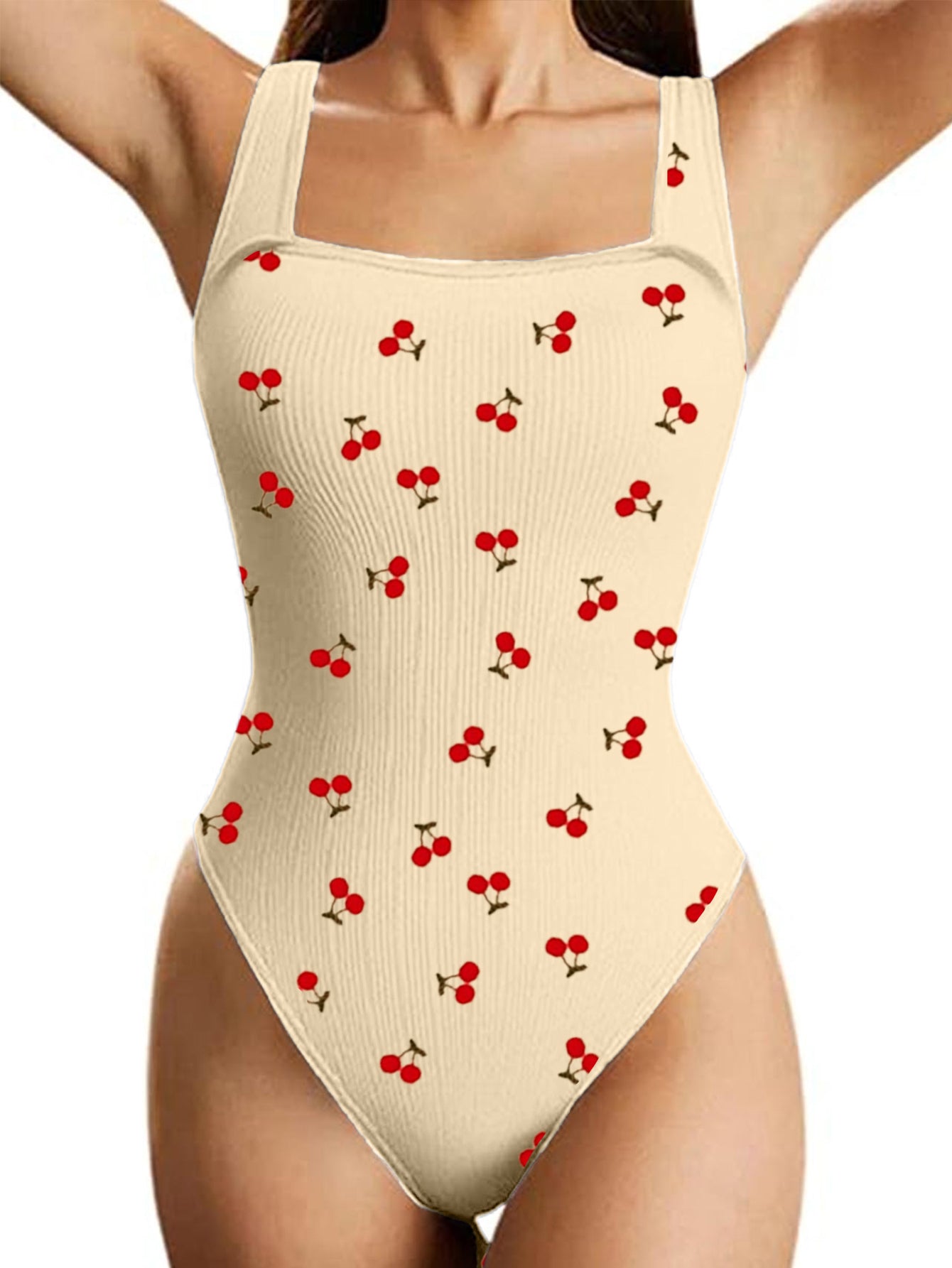 Sculpted Fit Bodysuit - Square Neck Yoga Activewear