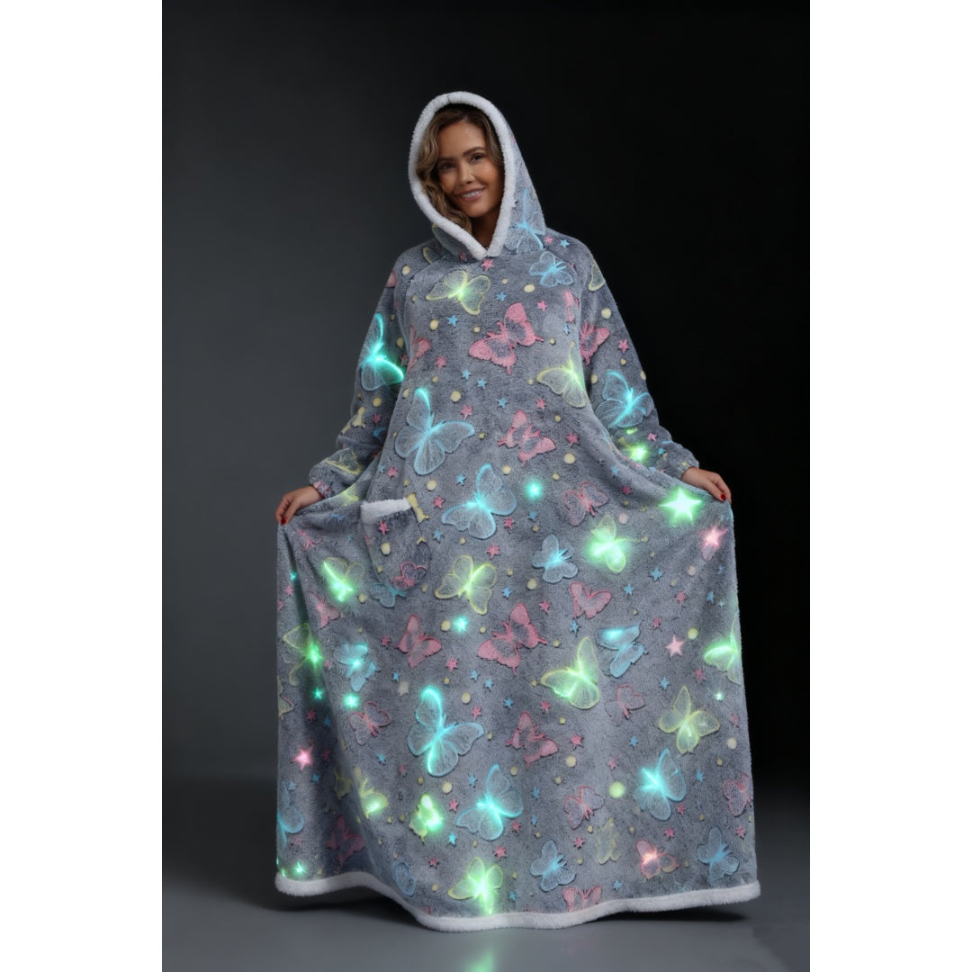 Hooded Blanket Sweatshirt - Sherpa Wearable Style