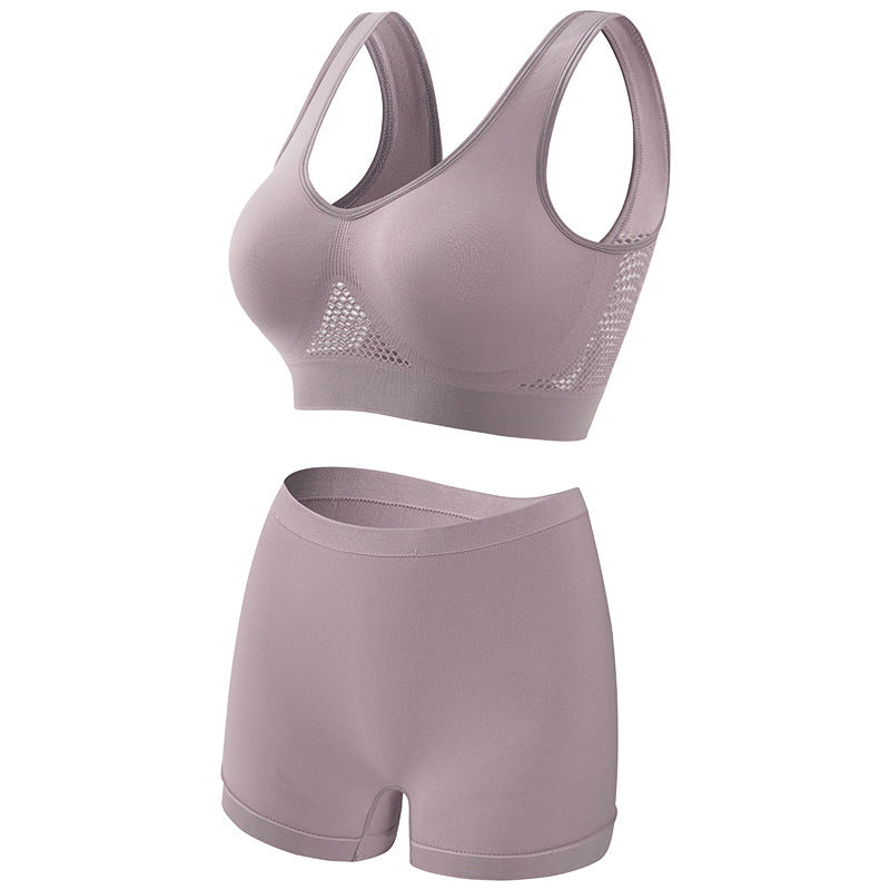 Plus Size Lingerie for Women - Seamless Sports Bra Set
