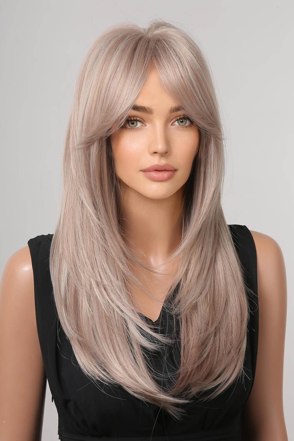 13*1" Full-Machine Wigs Synthetic Long Straight 22" - Fashions Envy
