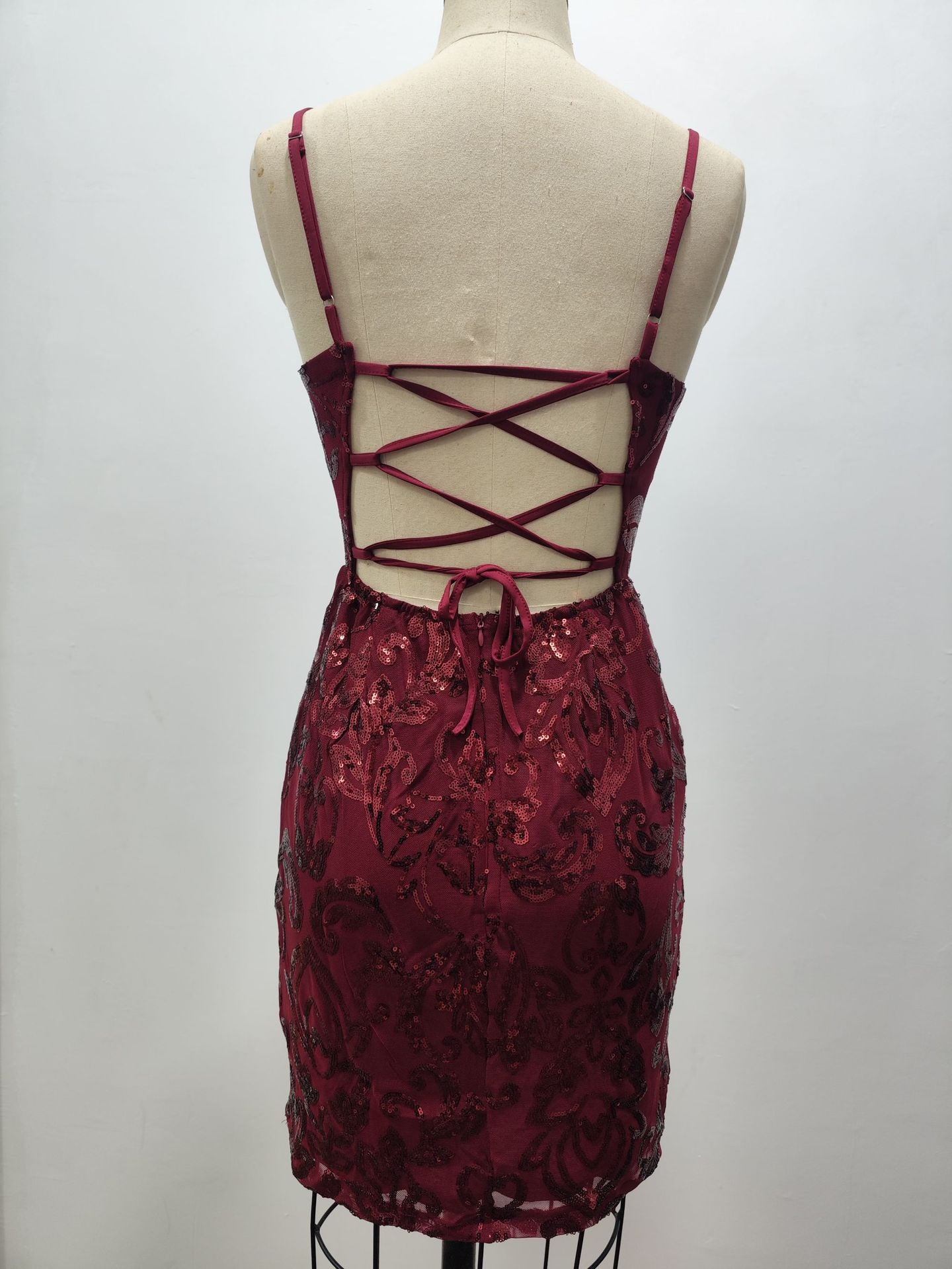 Sexy Party Gown - Sequin Beaded Dress