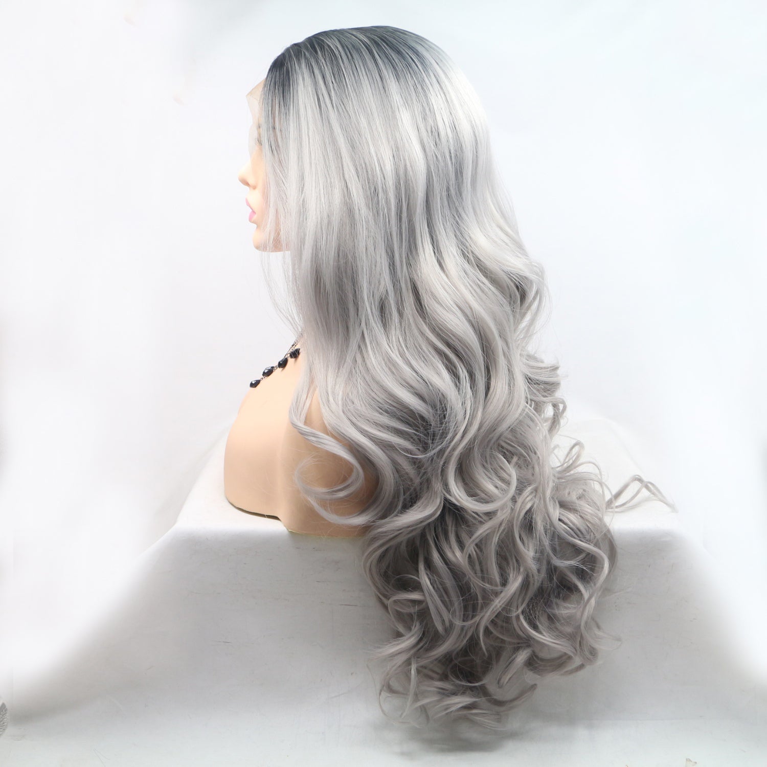 13*3" Lace Front Wigs Synthetic Long Wavy 24" 130% Density - Fashions Envy