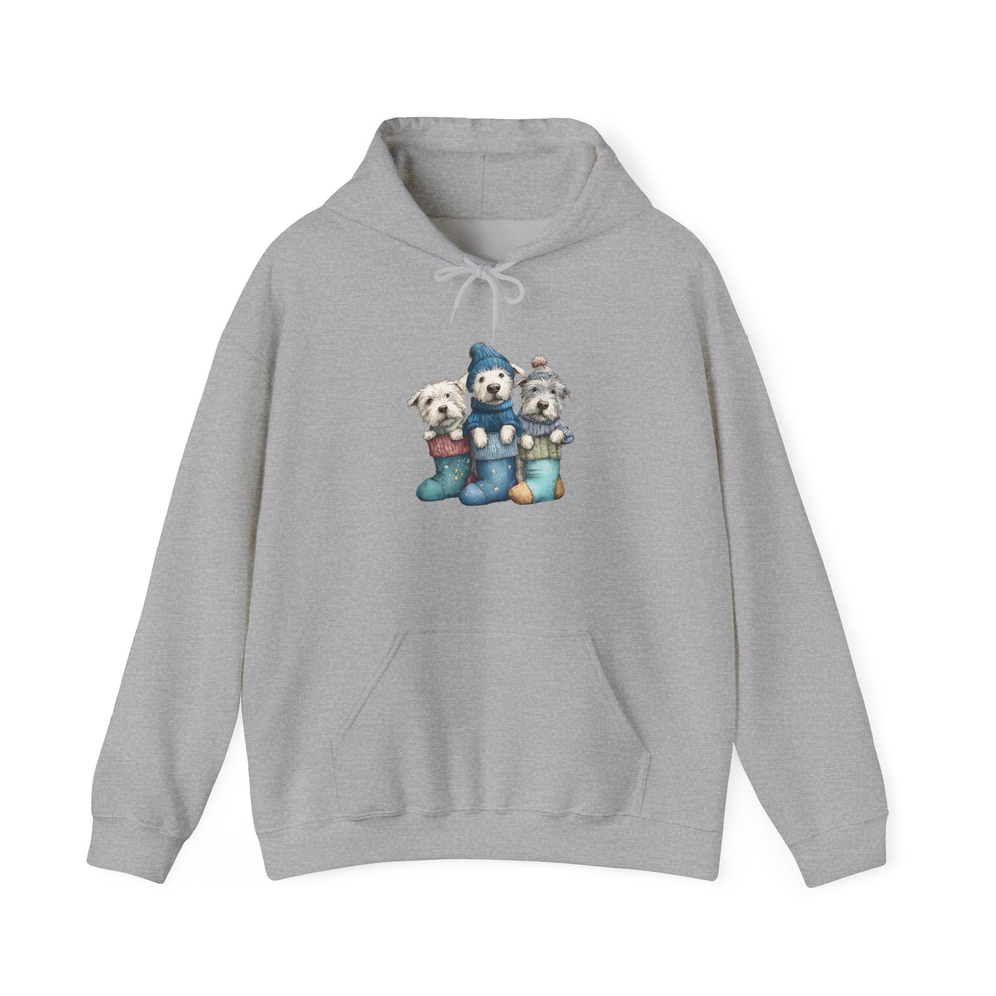 Stocking Pups Hoodie - Festive Christmas Dog Sweatshirt