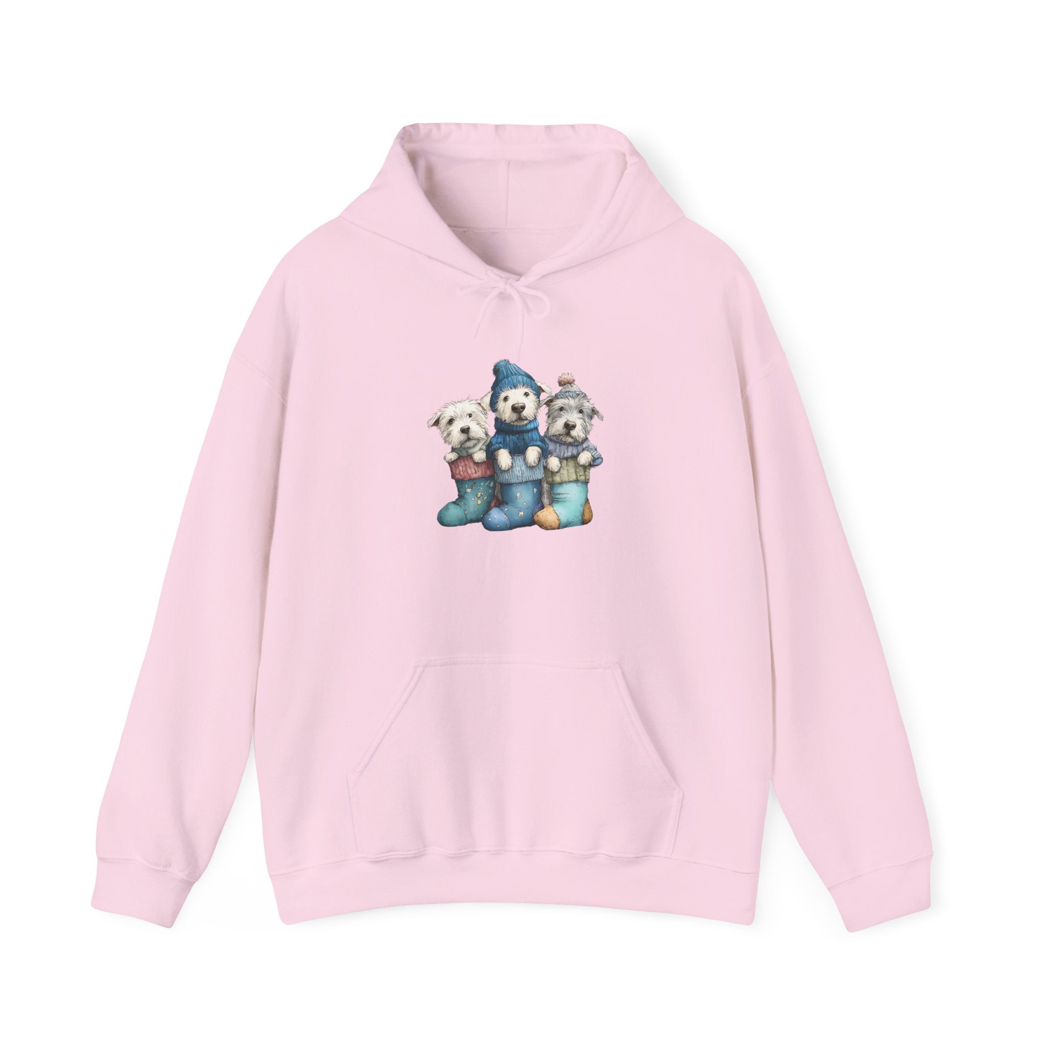 Stocking Pups Hoodie - Festive Christmas Dog Sweatshirt