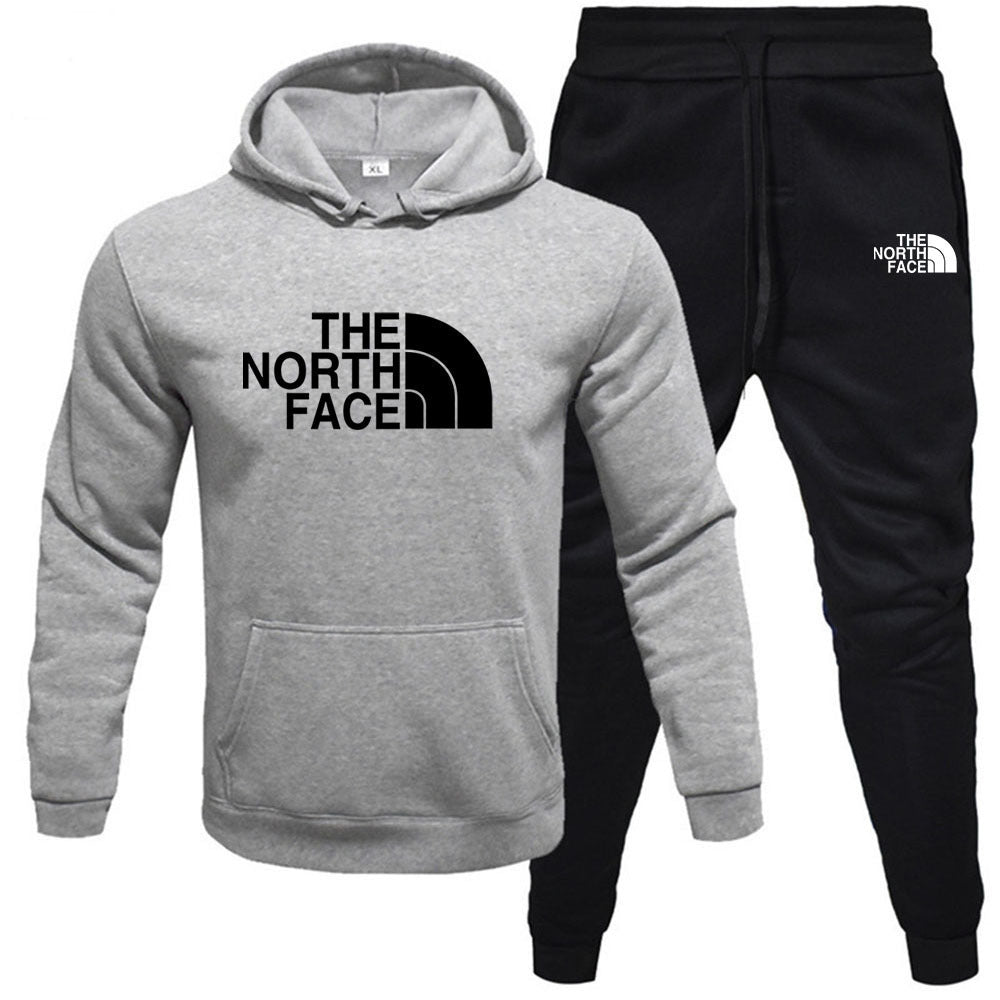 Fleece Hoodie Set - Pullover Sweatshirt Two-Piece