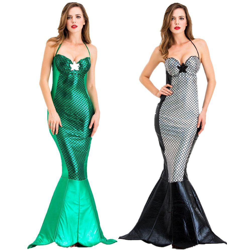 Halloween Costume Adult Sexy Cosplay Mermaid Party Princess Dress Evening Gown Stage Performance Costume