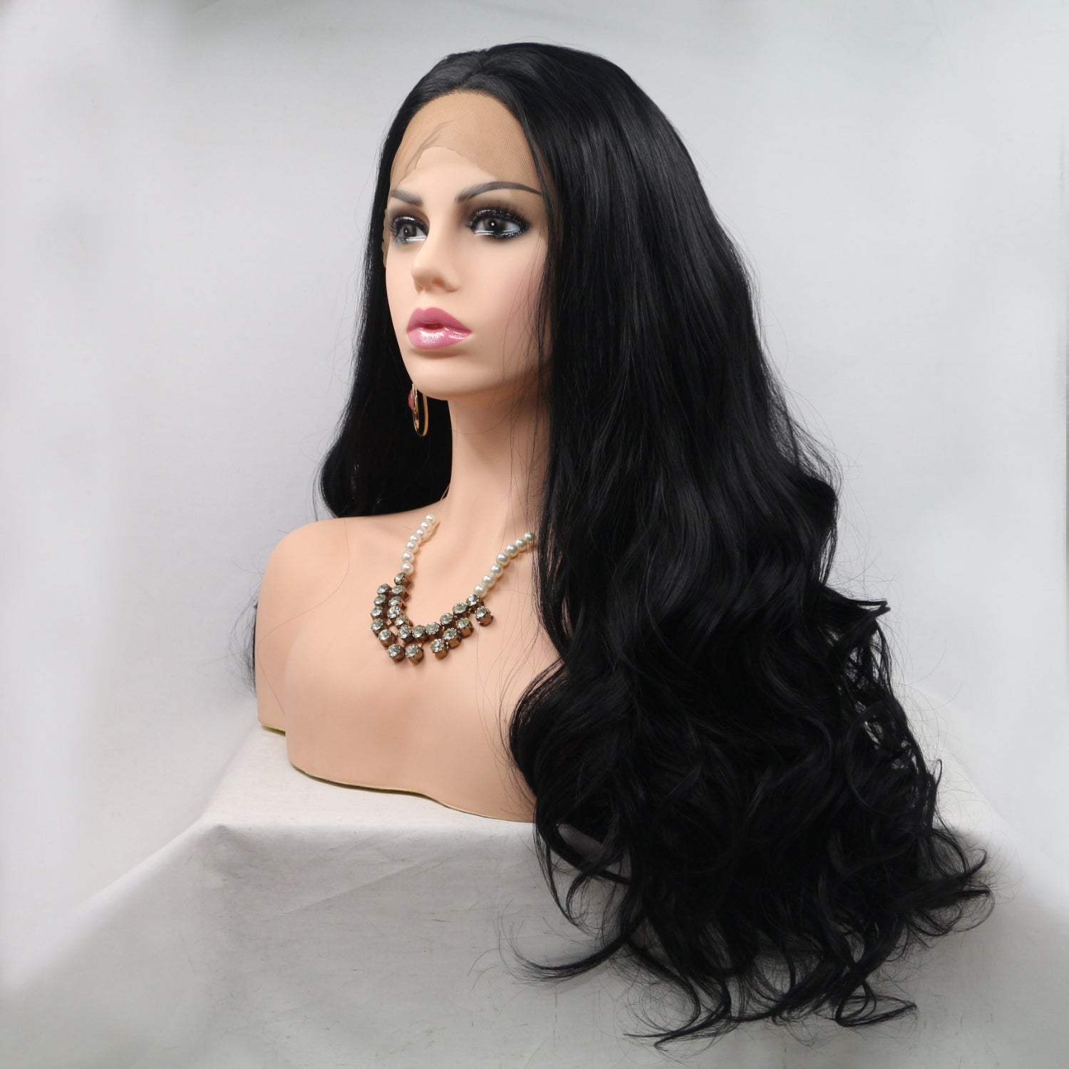 13*3" Lace Front Wigs Synthetic Long Wavy 24" 130% Density - Fashions Envy