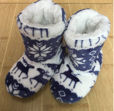 Christmas Elk Slippers - Warm Plush House Shoes
