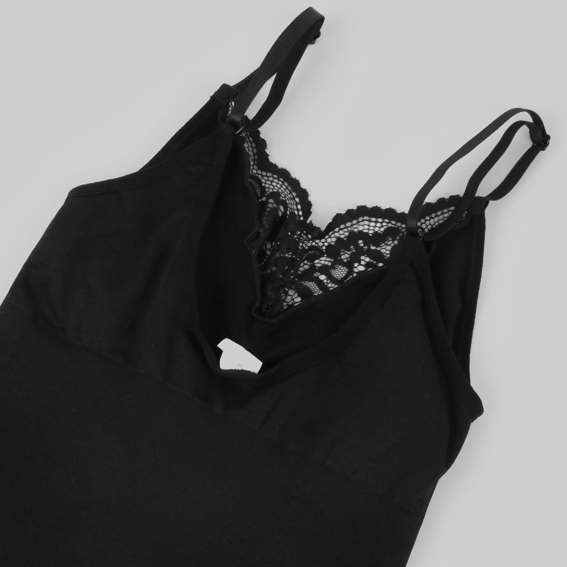Lace Detail Thong Bodysuit - Tummy Control Shapewear