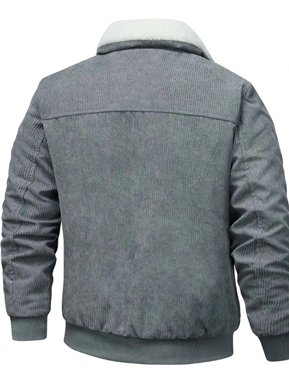 Men's Full Size Sherpa-Lined Corduroy Jacket Plus Size
