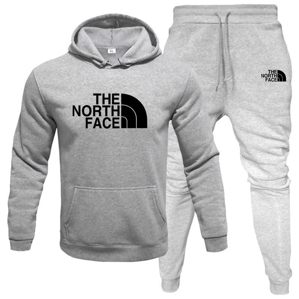 Fleece Hoodie Set - Pullover Sweatshirt Two-Piece