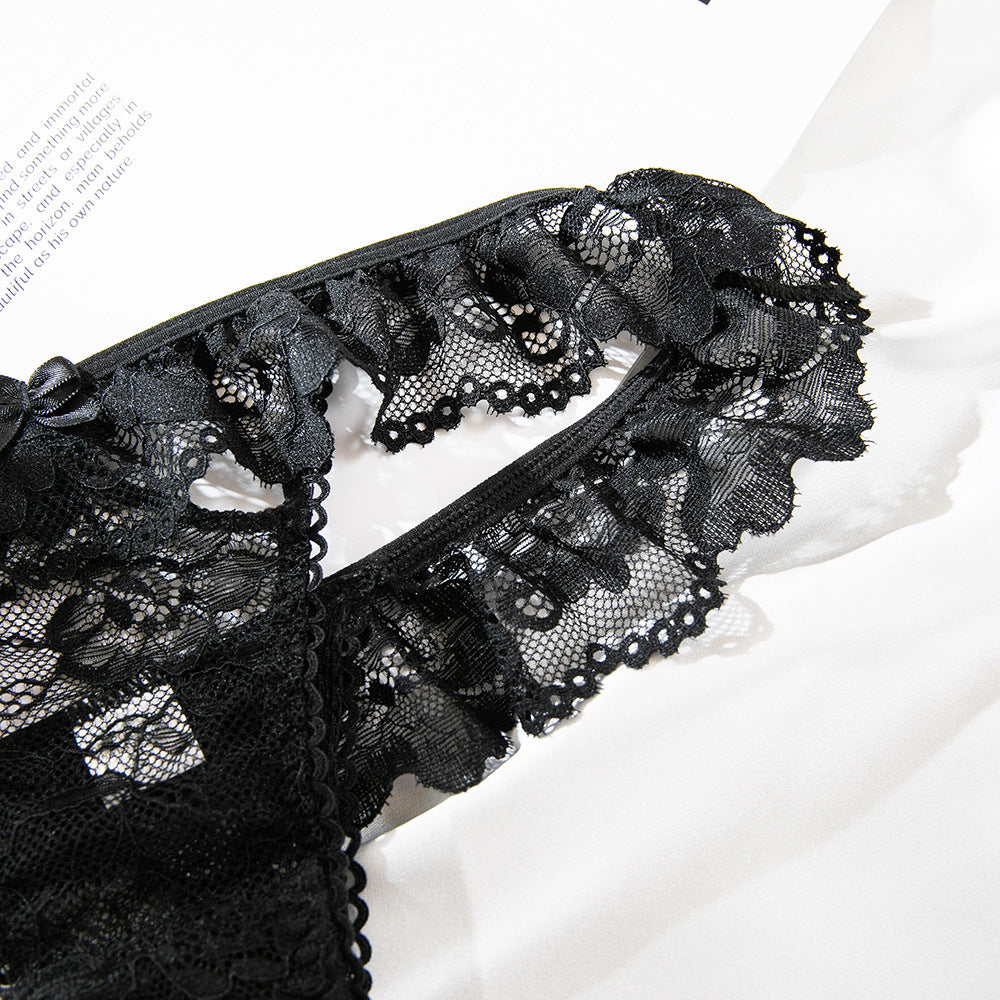Black Lace Bra Set - Thin Sexy Underwear Lingerie
