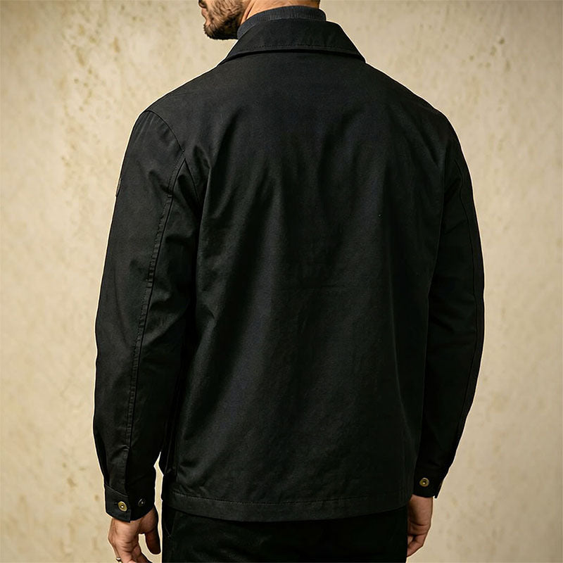 Cross-border Foreign Trade Wholesale Autumn New Men's Jacket Large Size Lapel Multi-pocket Trend All-match Work Coat Men