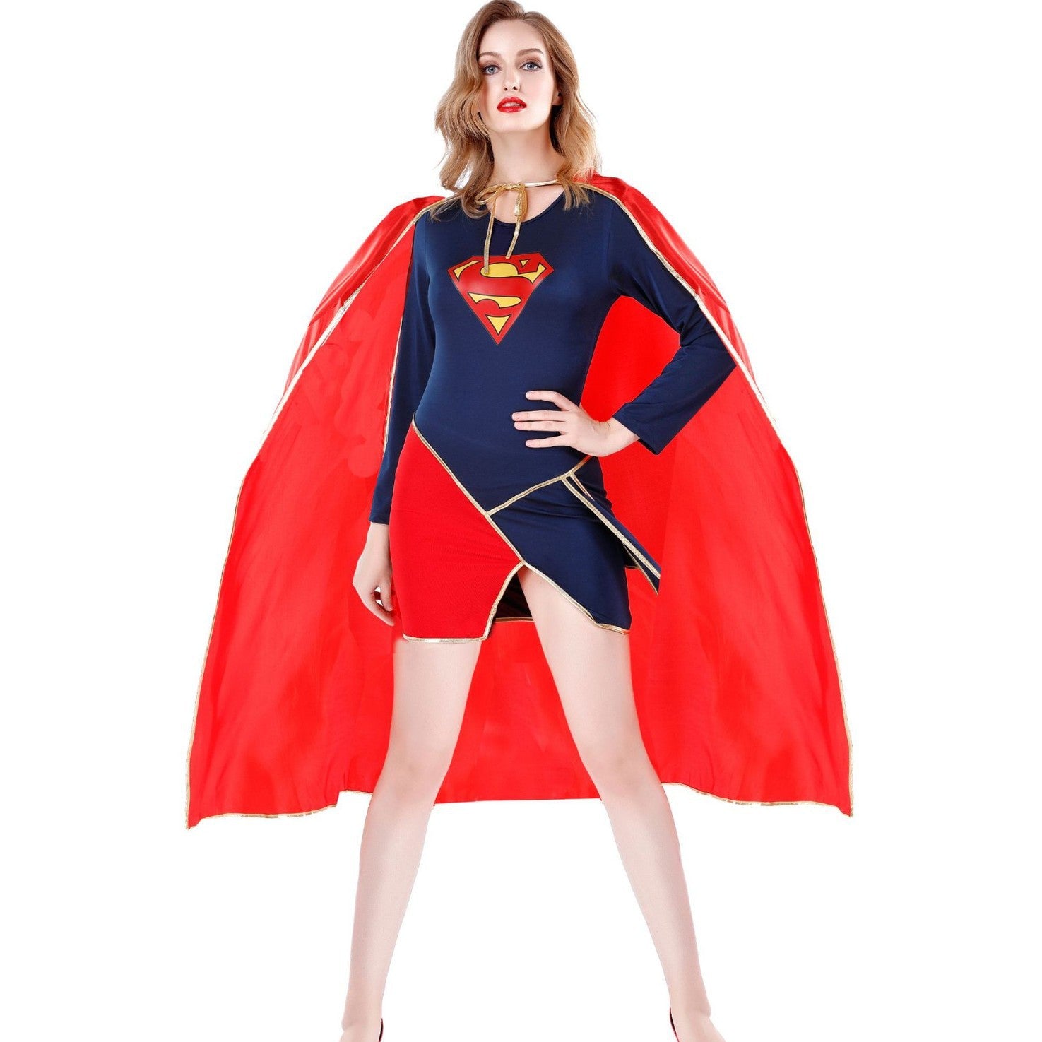 Superhero Costume for Women Captain Cosplay Outfit, Superhero Woman Stage Costume