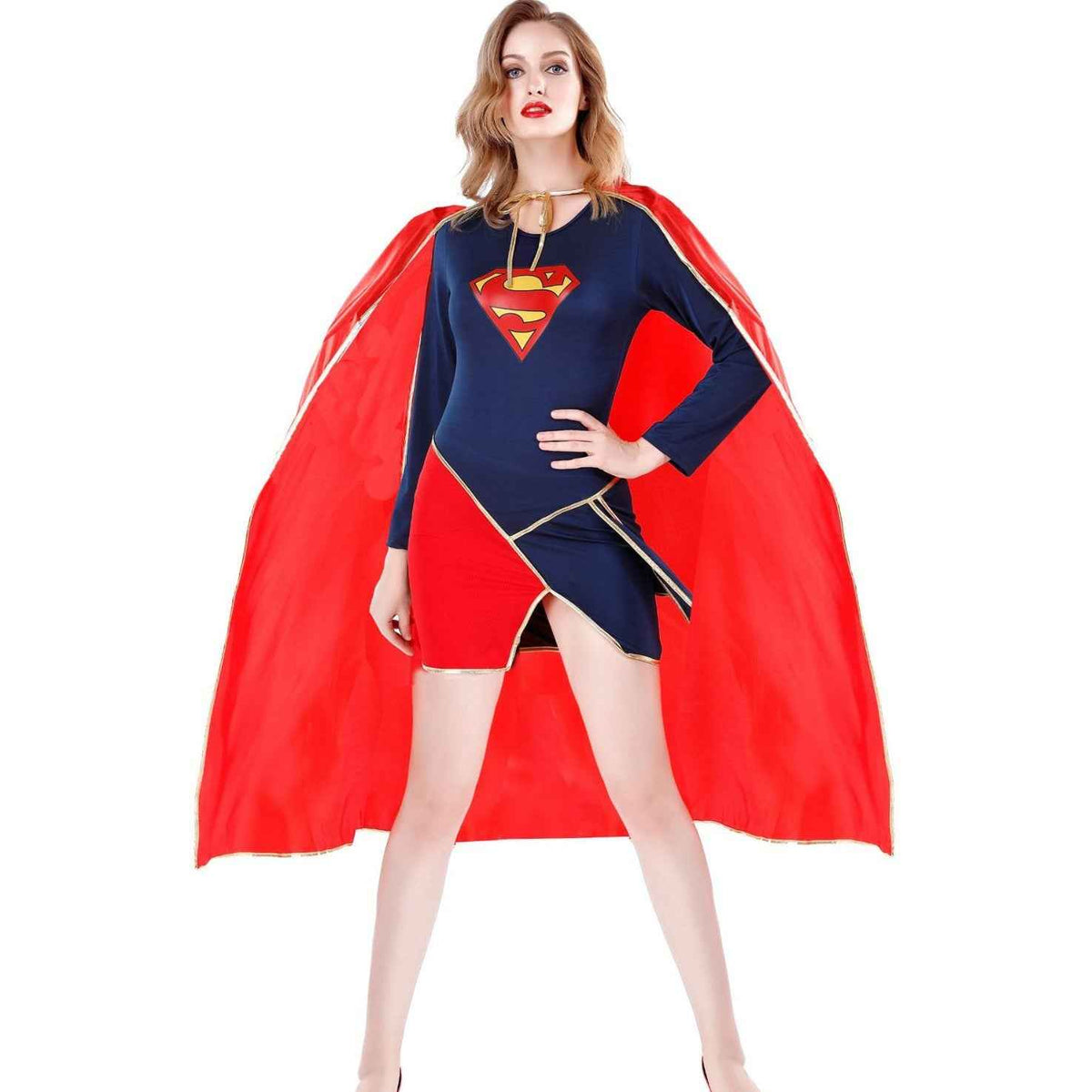 Superhero Costume for Women Captain Cosplay Outfit, Superhero Woman Stage Costume