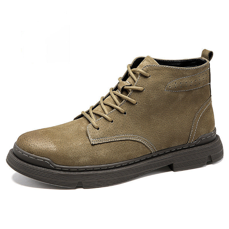 Men's Plush Martin Trend Retro All-Match Tooling Boots
