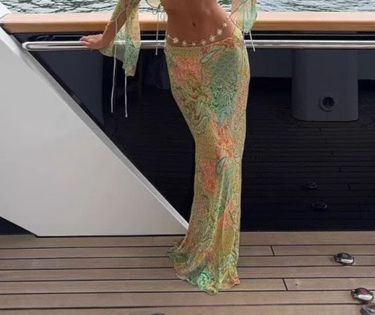 Printed Halter Swimwear Collection - Mix Match 4 Styles