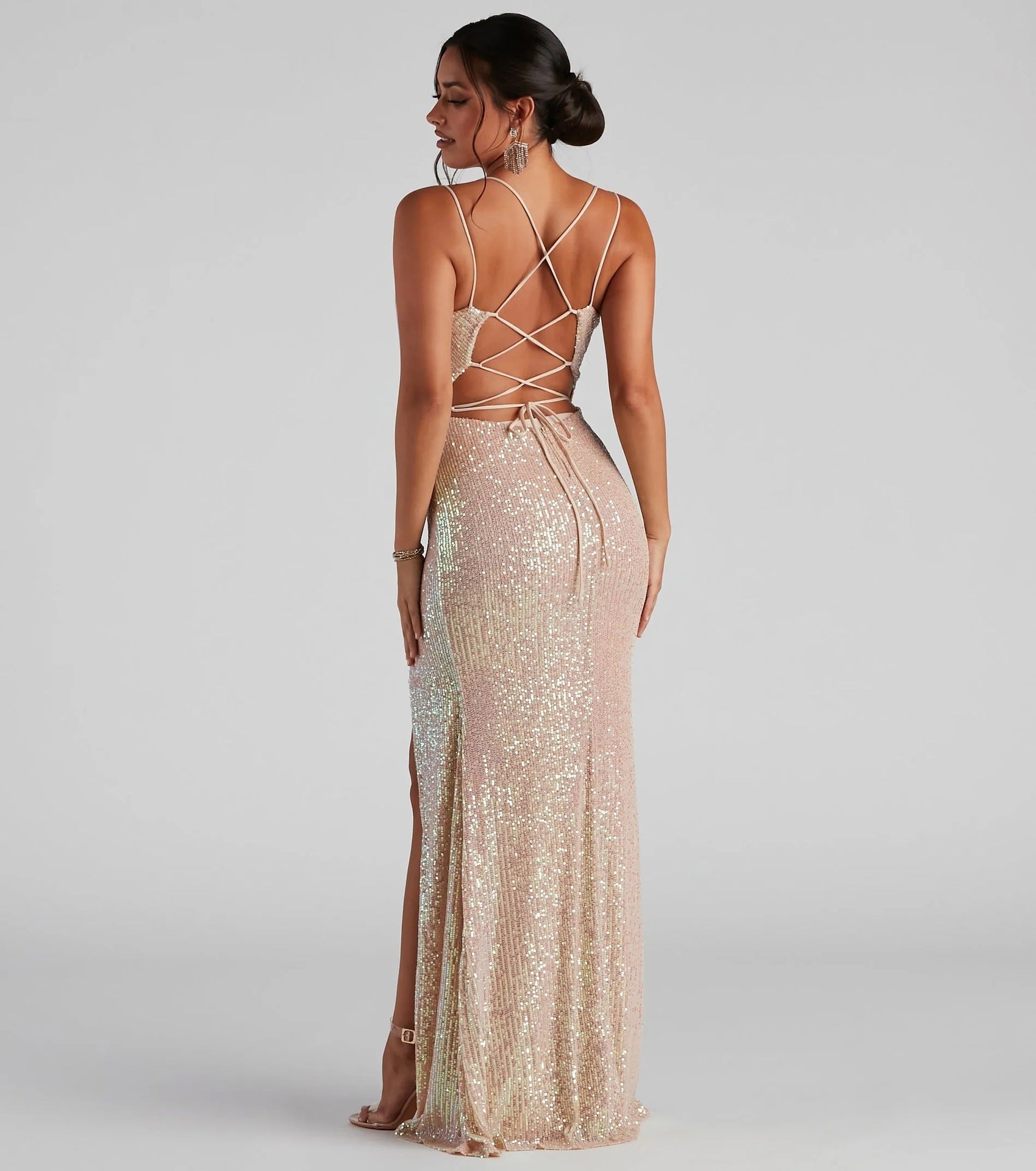 Women's sequined dress sexy