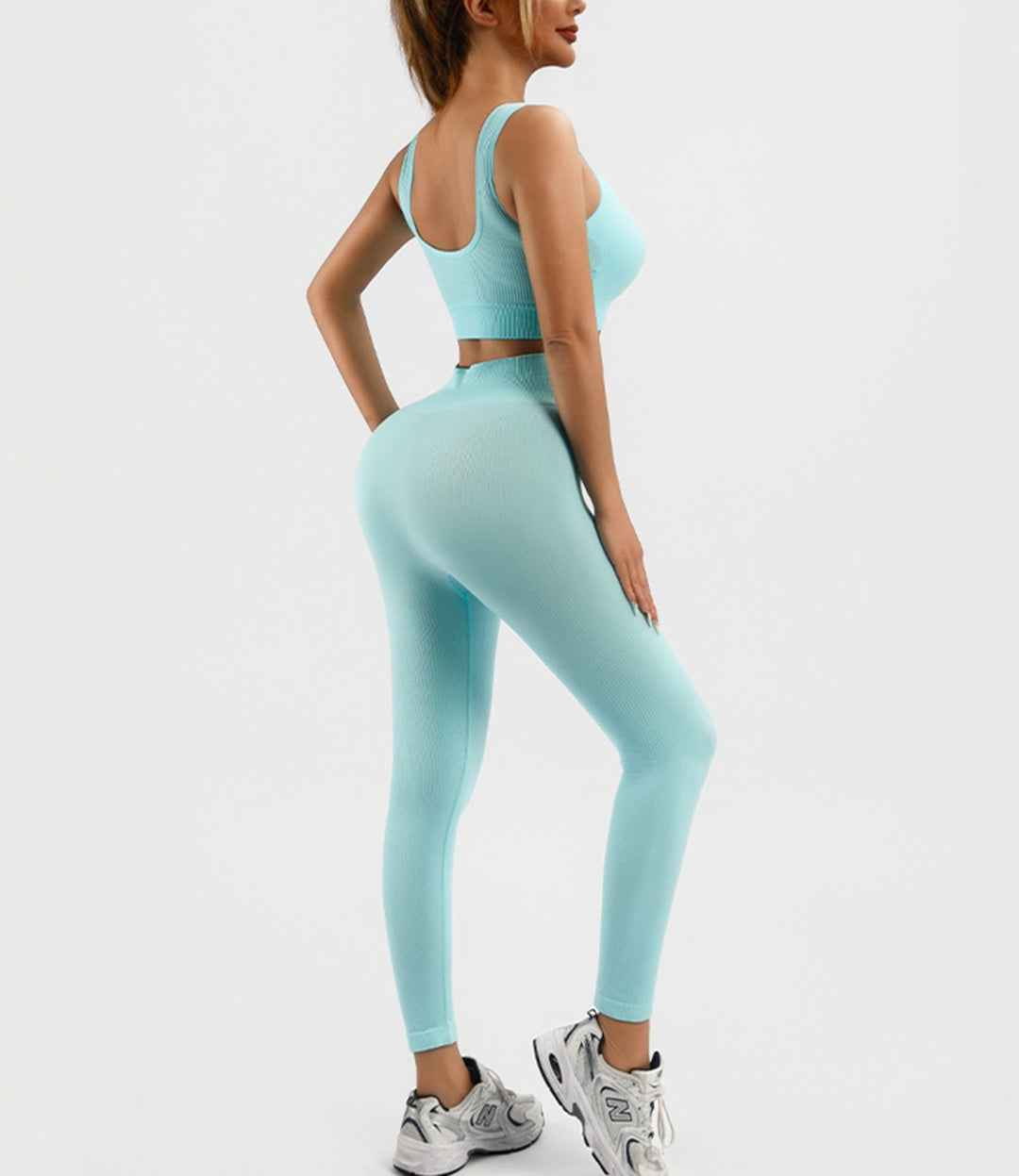 High Waist Gym Yoga Leggings Sets - Women's Workout Outfit
