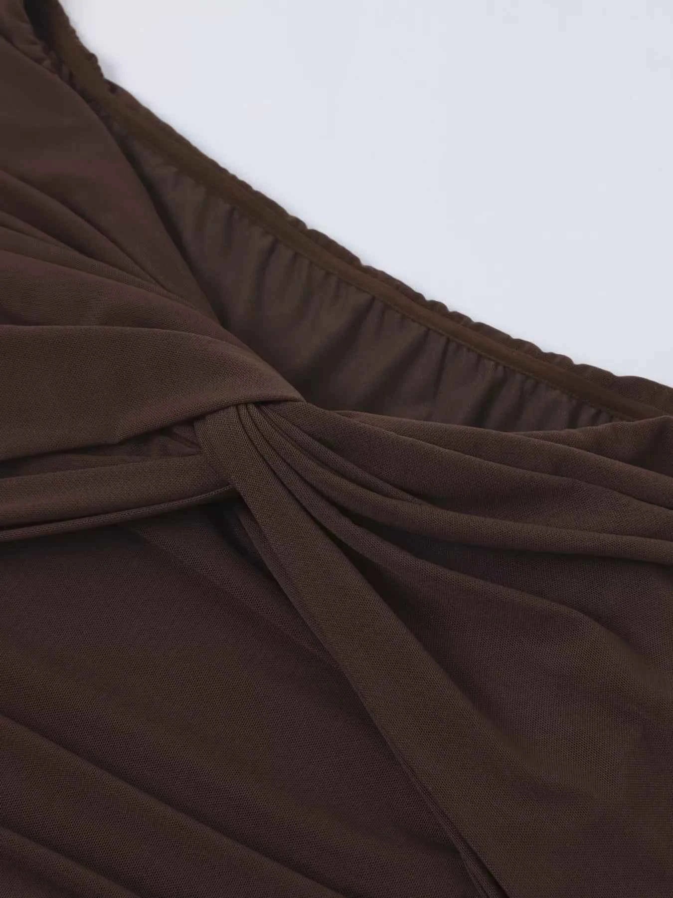 Off-Shoulder Ruched Maxi Dress