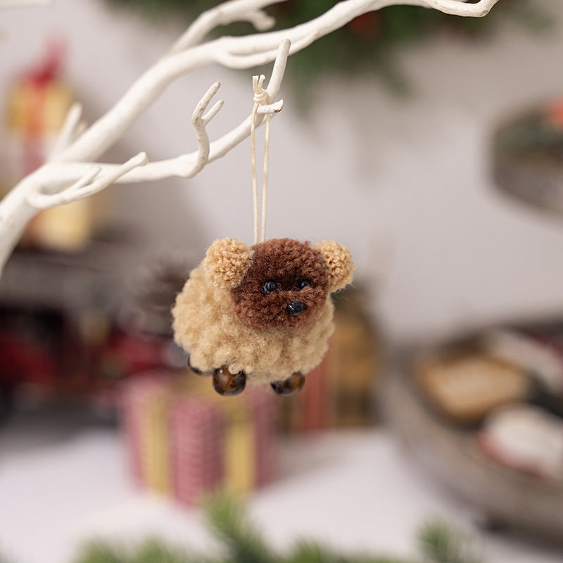 2-Piece Fuzzy Puppy Hanging Widget - Fashions Envy