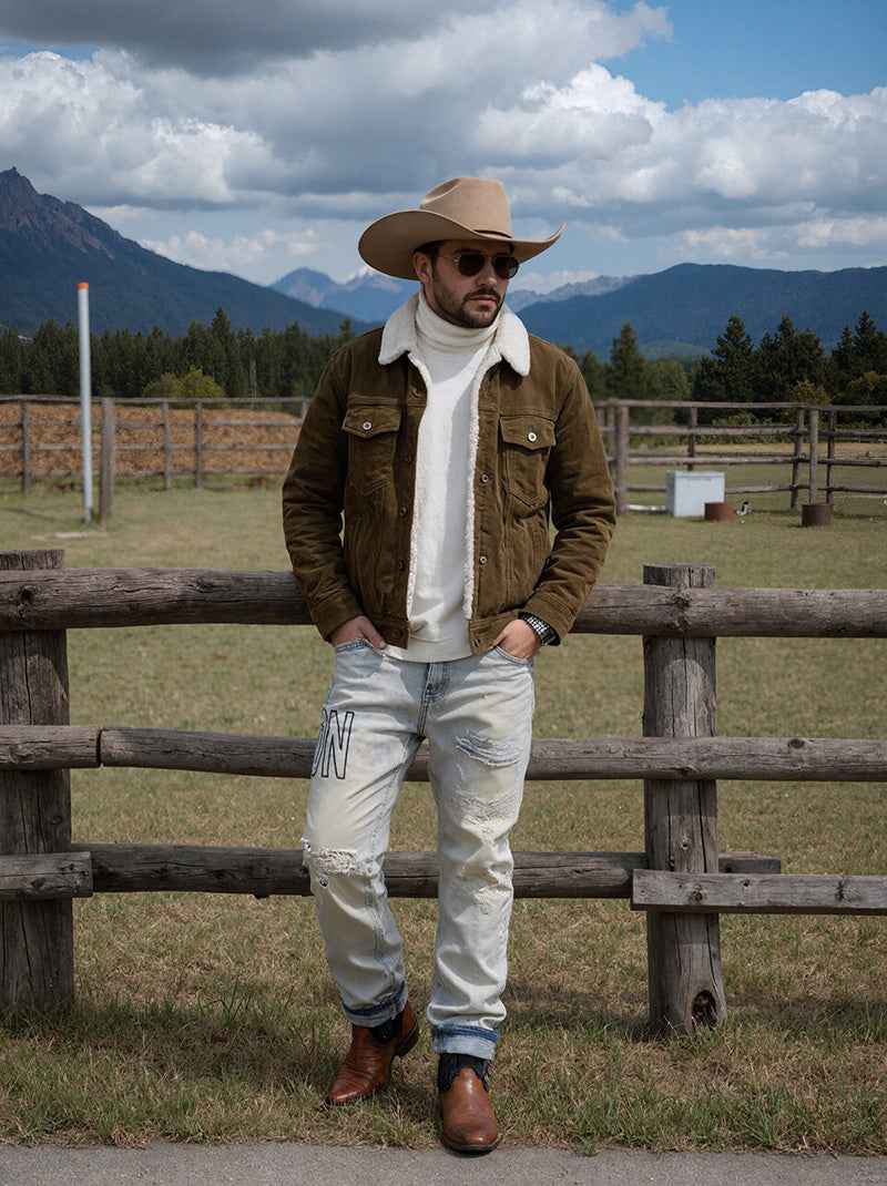Non-stretch Straight-leg Pants