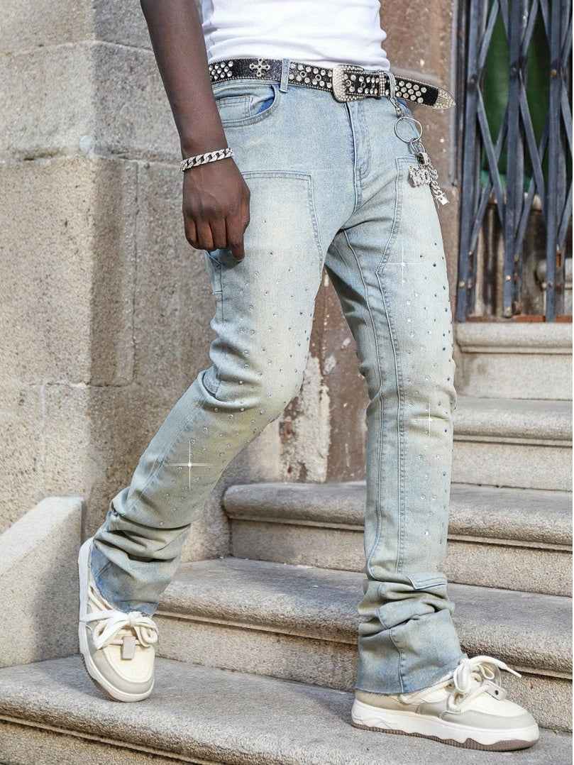 Stretchy Slim Straight Pants