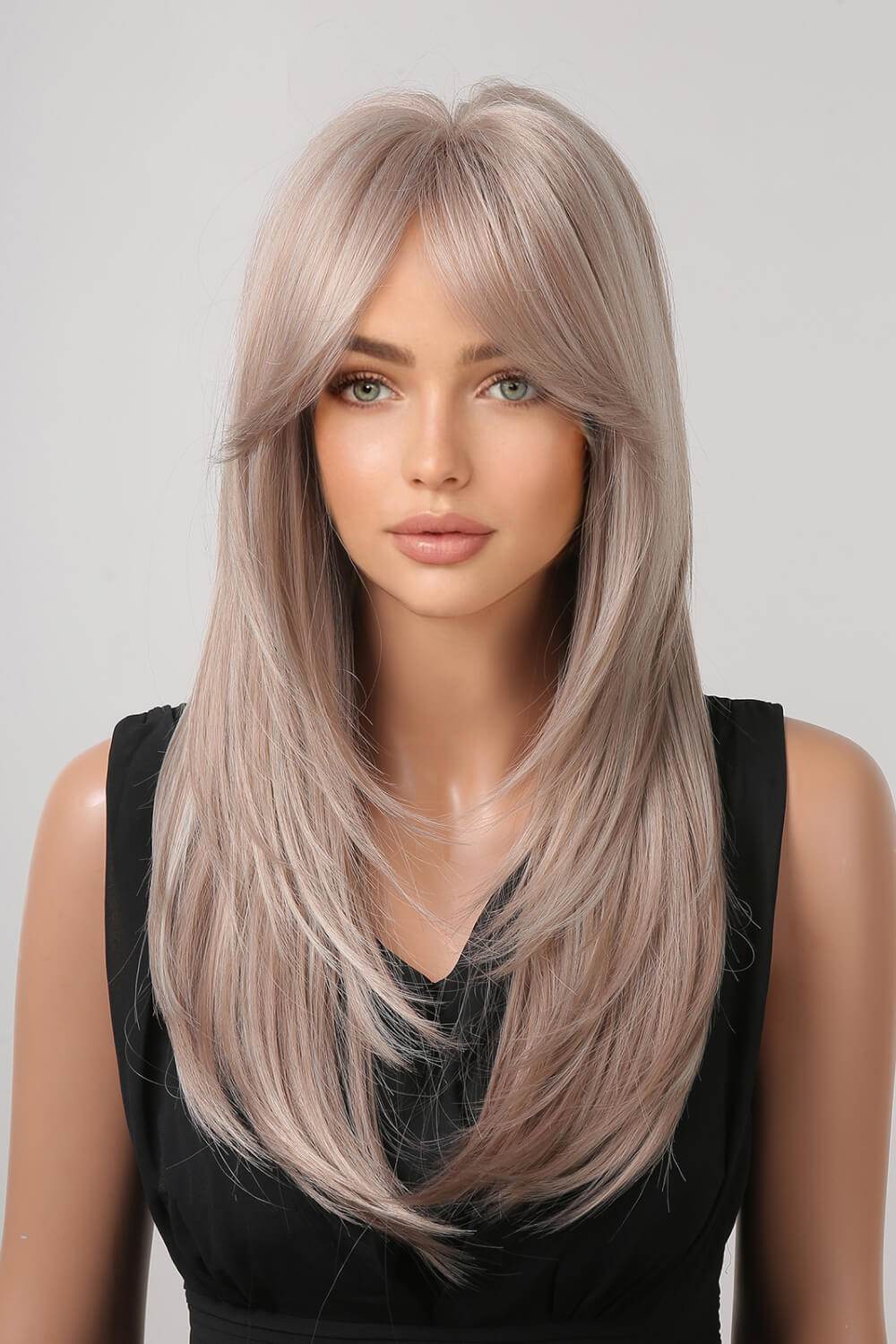 13*1" Full-Machine Wigs Synthetic Long Straight 22" - Fashions Envy