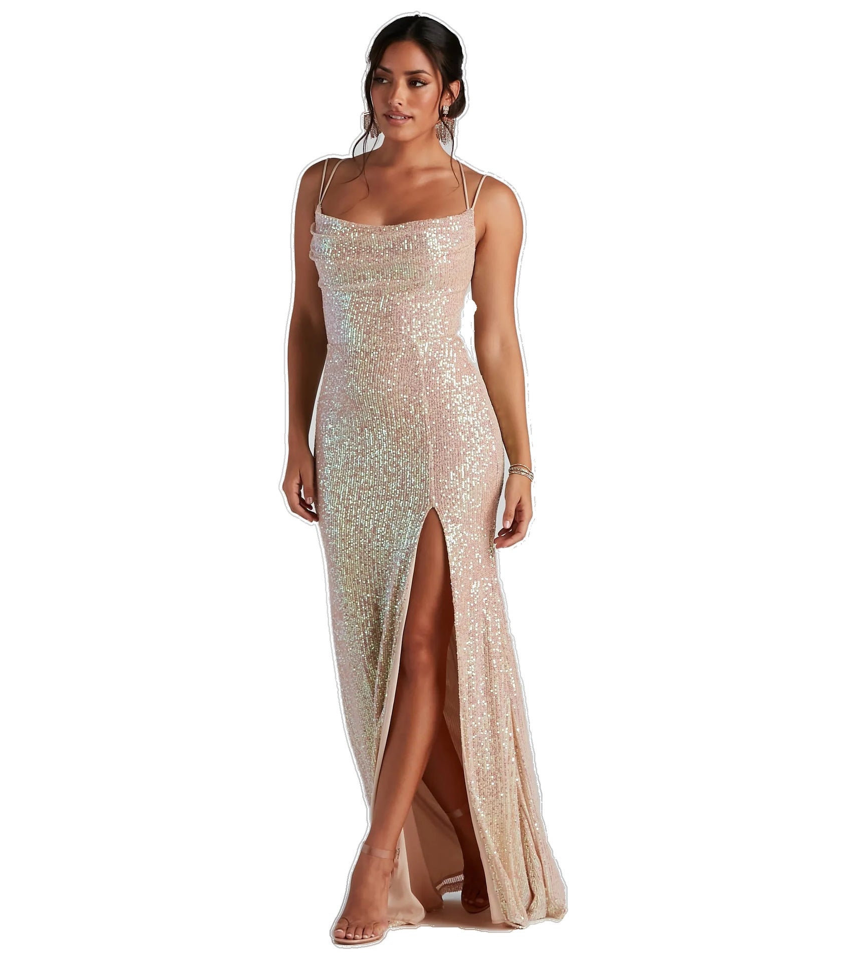 Women's sequined dress sexy