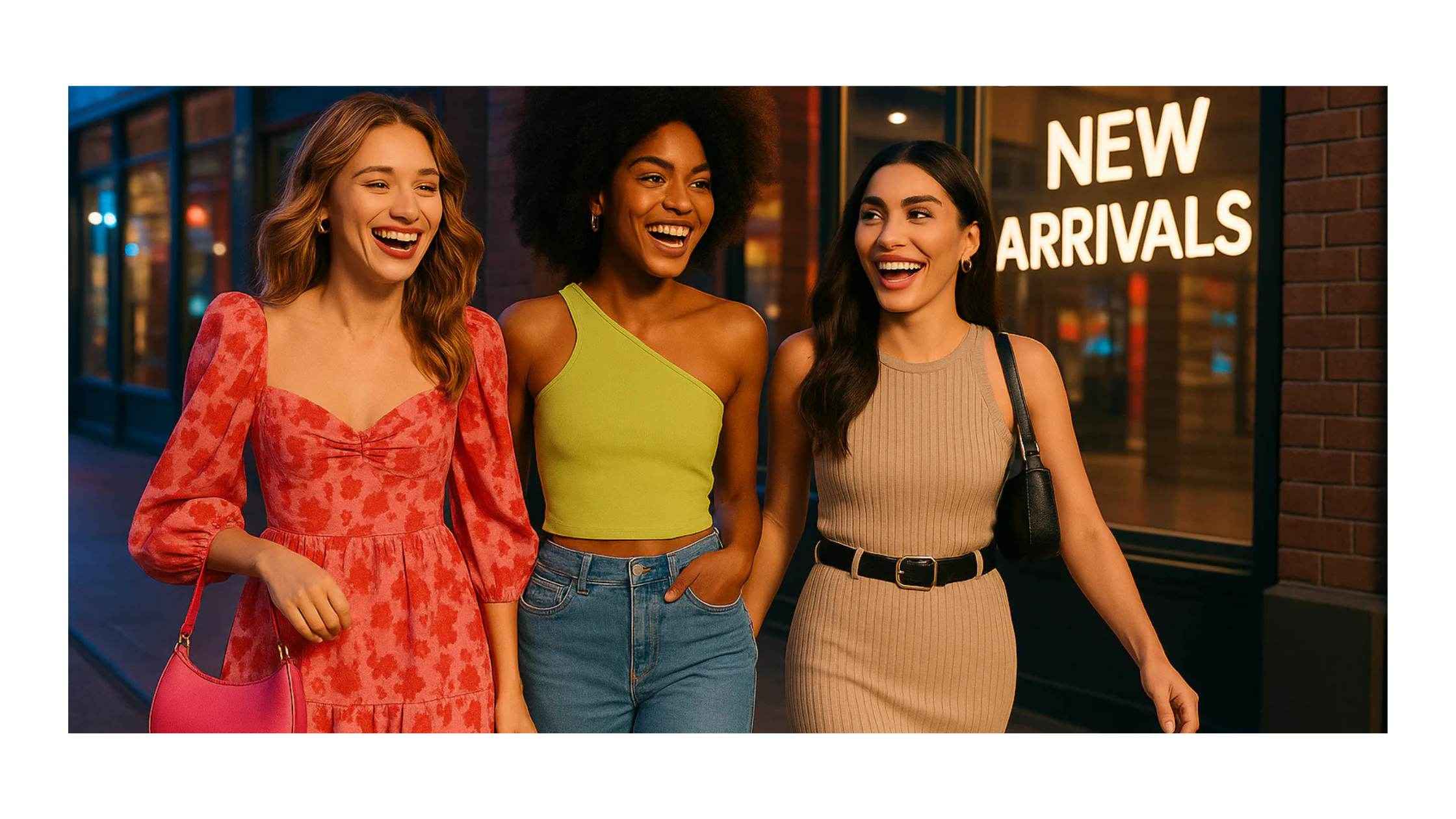 Trendy women's summer fashion — dresses, swimwear and activewear in sizes XS to 3XL at Fashions Envy