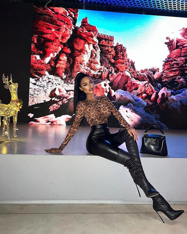 Leopard Print Mesh Bodysuit - Long Sleeve Sheer Crew Neck Snap Closure