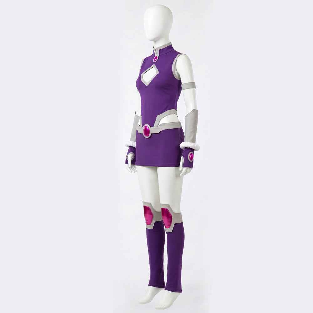 Style Teen Titans Movie Cosplay Raven Costume Halloween Dress Factory