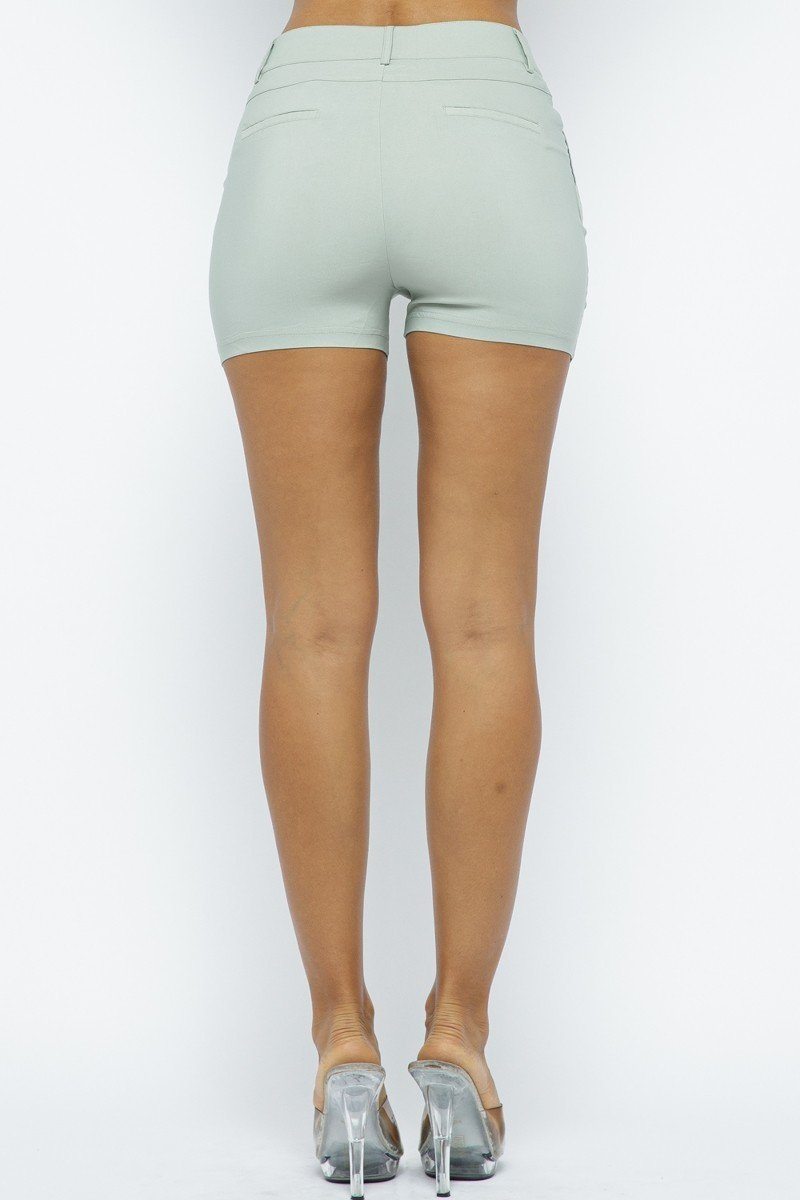 Effortless Chic Basic Casual Stretch Shorts