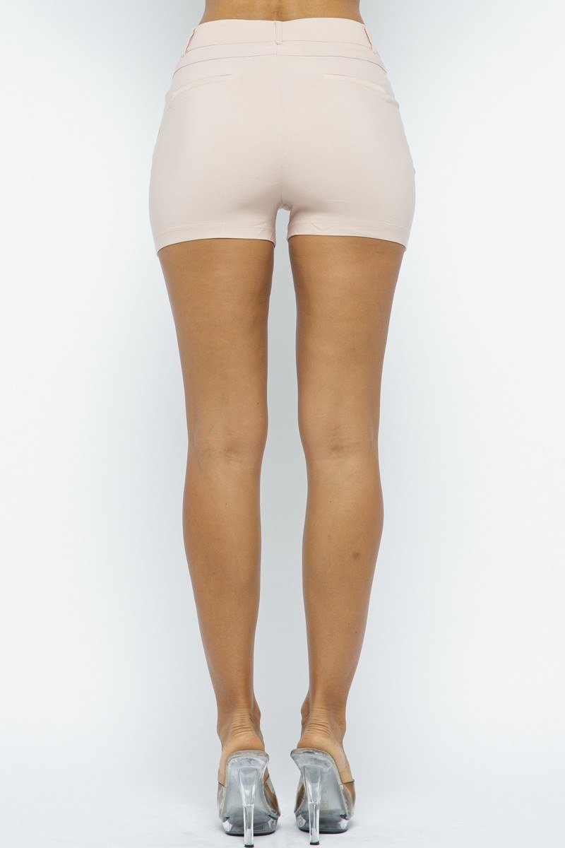 Effortless Chic Basic Casual Stretch Shorts