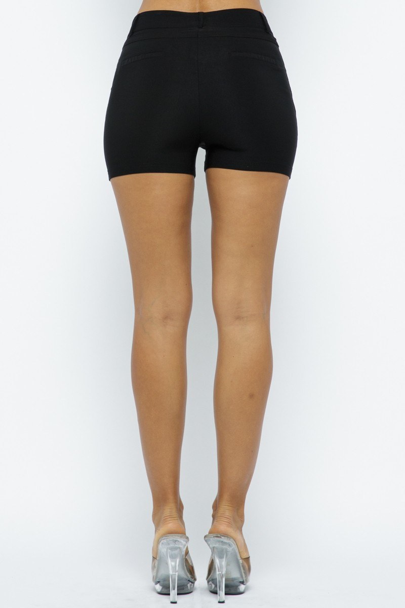 Effortless Chic Basic Casual Stretch Shorts