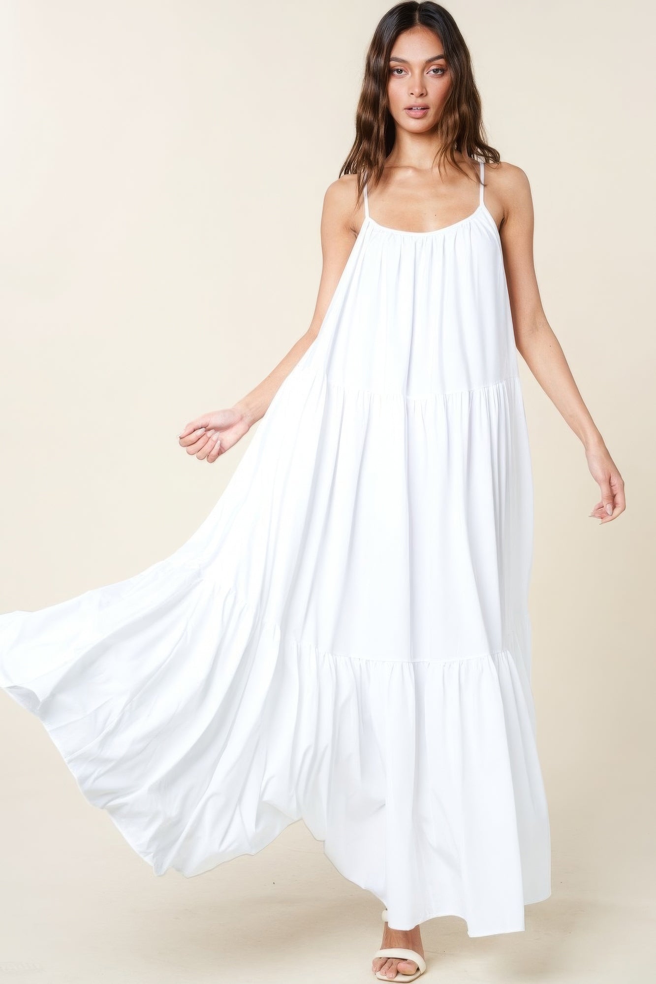 A-Line Maxi Sun Dress With Pockets - Fashions Envy
