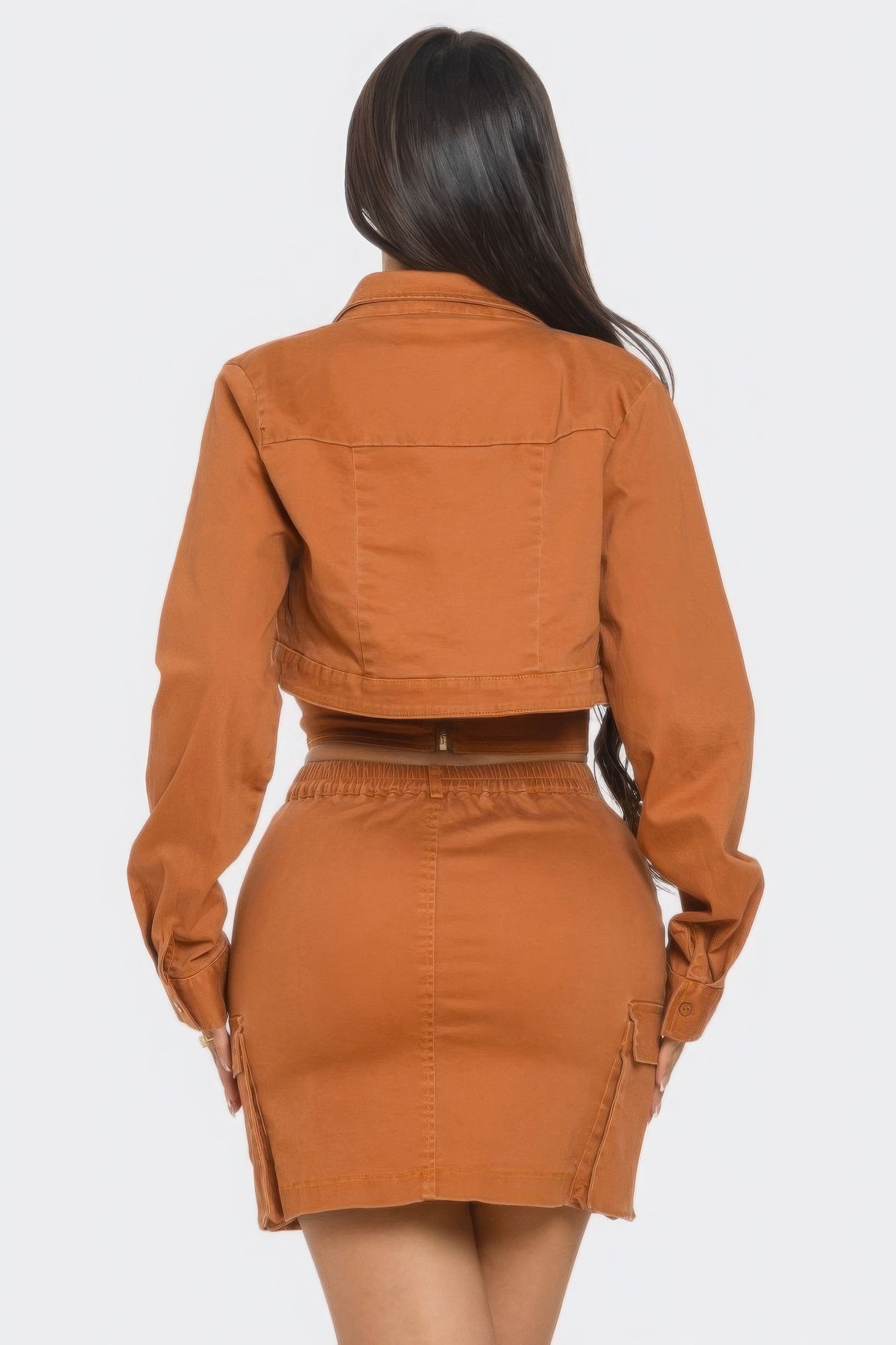 Chic Top & Coordinating Stylish Skirt Set with Crop Jacket - Fashions Envy