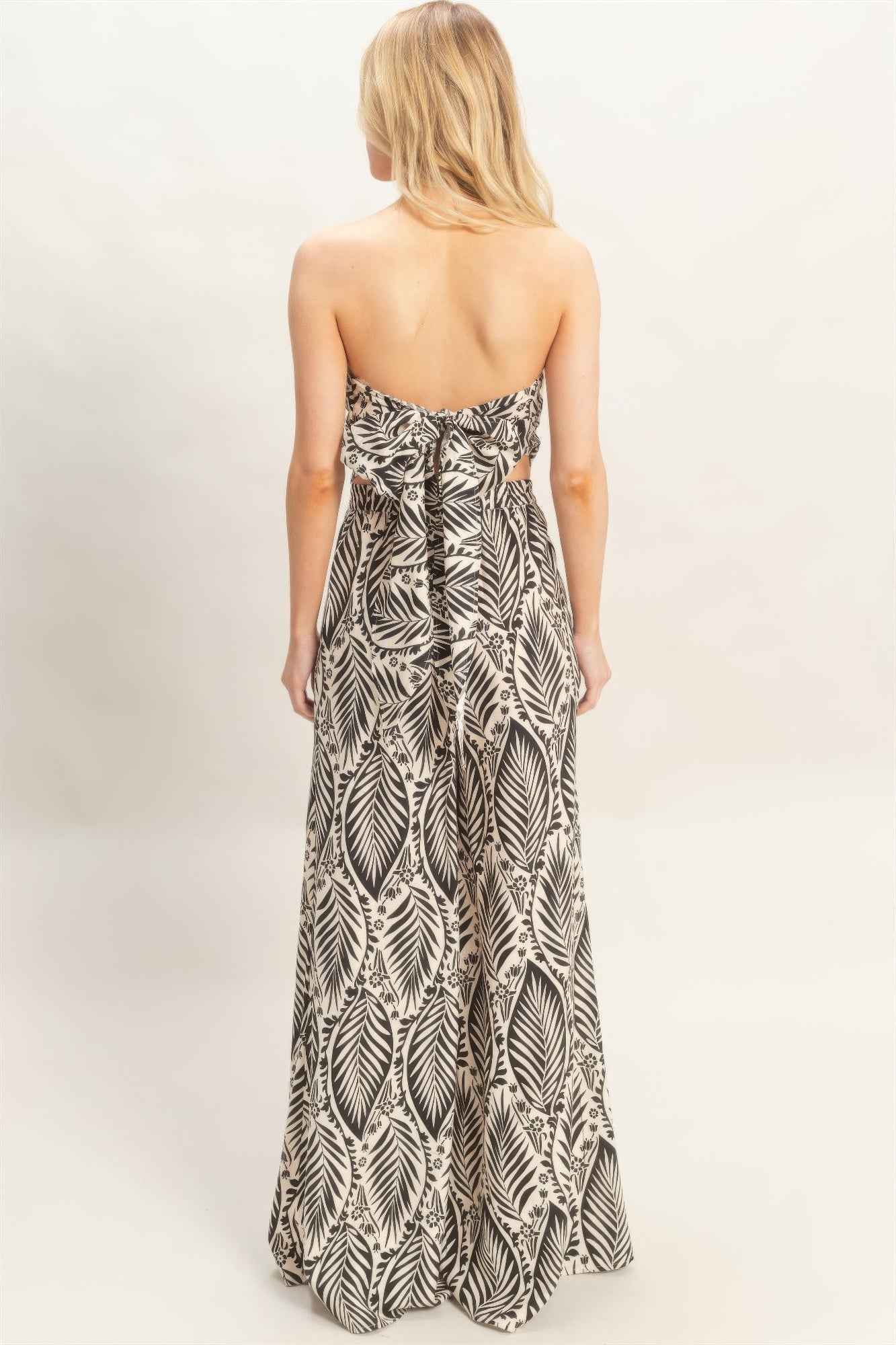 HYFVE Top and Pant Print Set - Strapless Summer Outfit